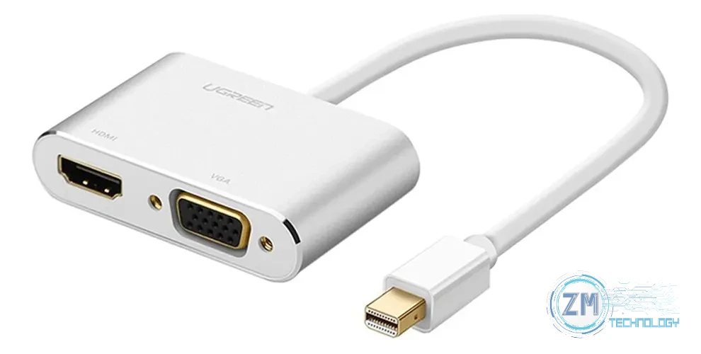 Accesorios Adaptador Mini DisplayPort a HDMI y VGA marca Ugreen