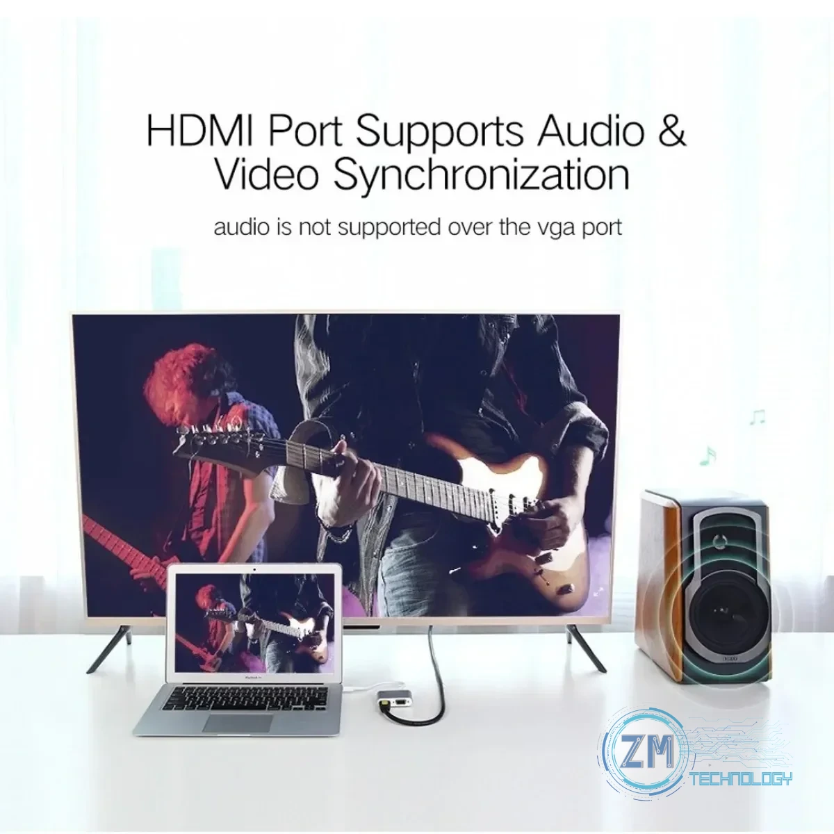Accesorios Adaptador Mini DisplayPort a HDMI y VGA marca Ugreen, vista 4