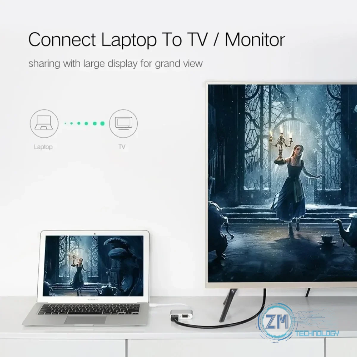 Accesorios Adaptador Mini DisplayPort a HDMI y VGA marca Ugreen, vista 6