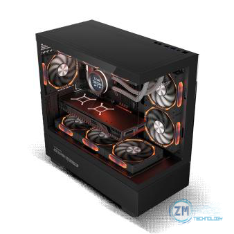 Case Armaggeddon Aquaron Duplex Pro Black X3FANS ARGB + Controladora