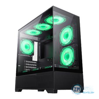 Case Gamemax Vista AB Negro USB 3.0/USB 2.0/TYPE- C