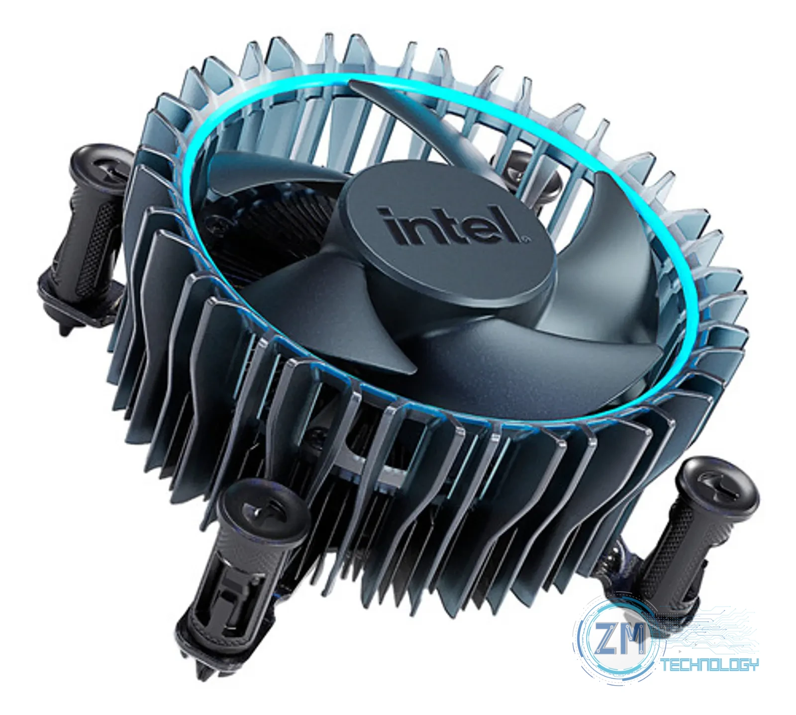 Ventiladores Disipador Cooler Intel Lga1700 Para Core I3 I5 12va 13va y 14va Gen Negro