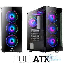 H-10 – Chasis de PC Gamer Infinytek Pro H-10 Black 4 Ventiladores ARGB
