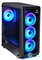 H-15 - Case Infinitek Pro Black 4 Ventiladores ARGB sin Fuente TAPA