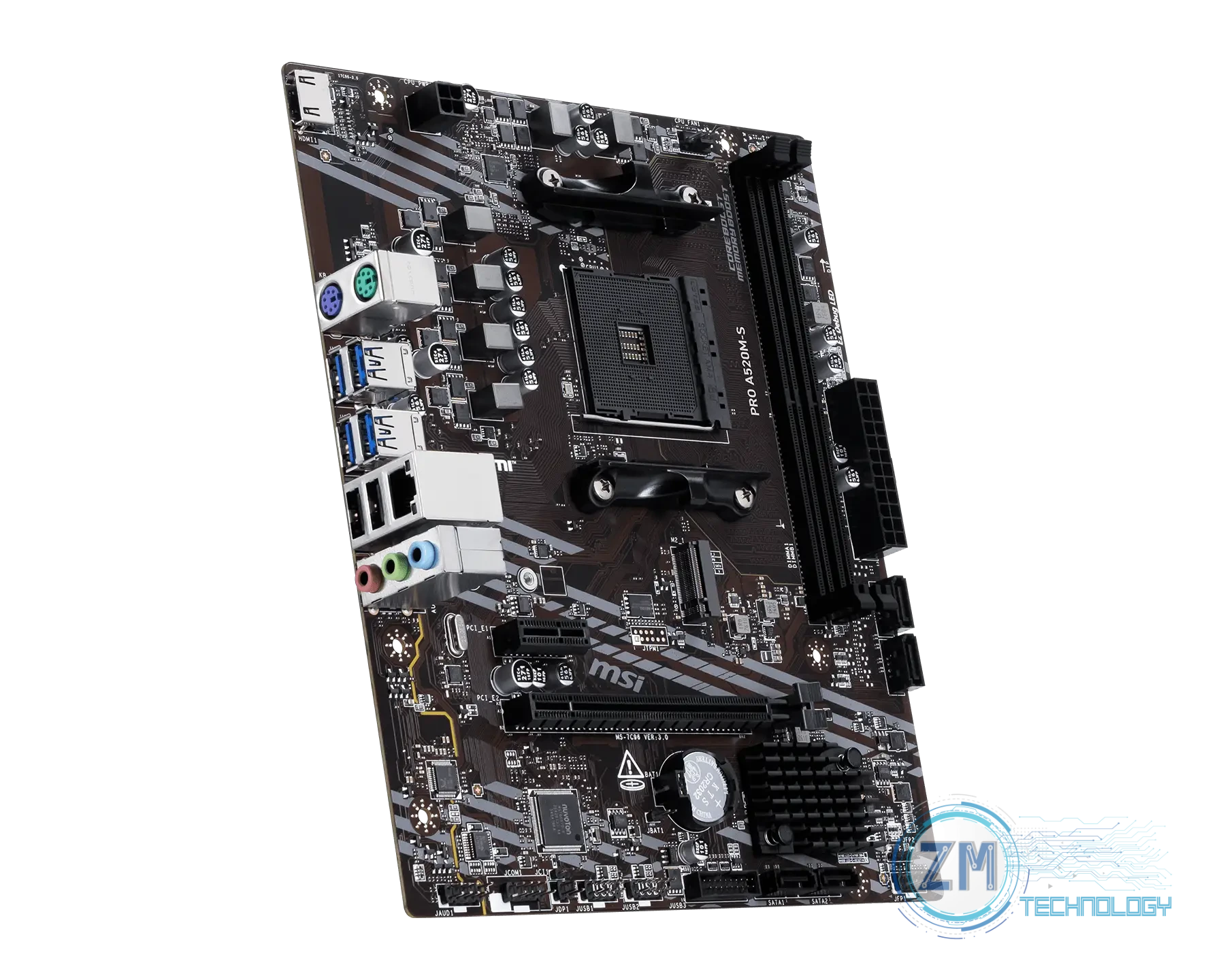 Mainboards Mainboard MSI A520M-S Pro, vista 4