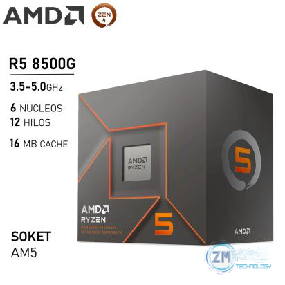 Procesador AMD Ryzen 5 8500G 3.5GHZ 6 Núcleos 12 Hilos AM5 Gráficos