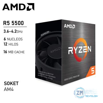 Procesador Ryzen 5 5500 3.6GHZ