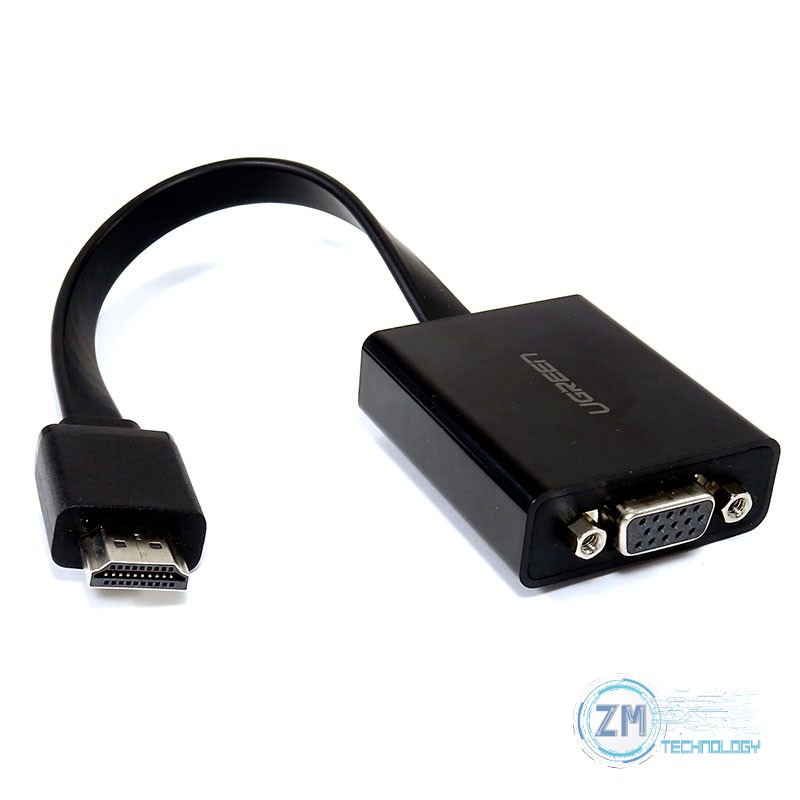 Accesorios Ugreen Adaptador HDMI a VGA 1080P Conversor Activo con Audio 3.5, vista 3